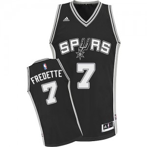 Maillot NBA Noir Jimmer Fredette #7 San Antonio Spurs Road Swingman Homme Adidas