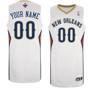 Maillot NBA Authentic Personnalisé New Orleans Pelicans Home Blanc - Enfants