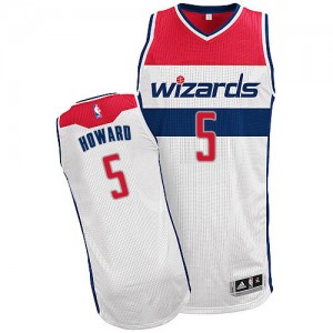 Washington Wizards Juwan Howard #5 Home Authentic Maillot d'équipe de NBA - Blanc pour Homme