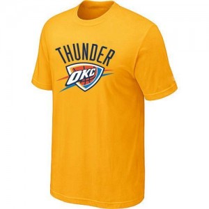 T-shirt principal de logo Oklahoma City Thunder NBA Big & Tall Jaune - Homme