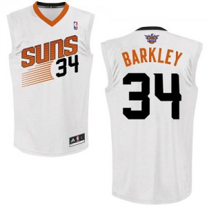 Phoenix Suns #34 Adidas Home Blanc Authentic Maillot d'équipe de NBA Soldes discount - Charles Barkley pour Homme