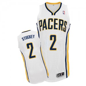 Maillot NBA Blanc Rodney Stuckey #2 Indiana Pacers Home Authentic Homme Adidas