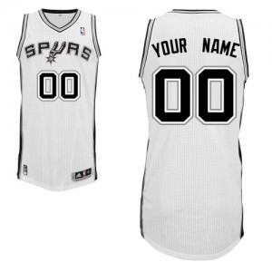 Maillot NBA San Antonio Spurs Personnalisé Authentic Blanc Adidas Home - Homme