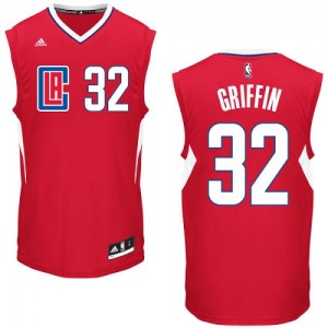 Maillot NBA Rouge Blake Griffin #32 Los Angeles Clippers Road Authentic Homme Adidas
