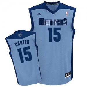Maillot NBA Bleu clair Vince Carter #15 Memphis Grizzlies Alternate Swingman Homme Adidas