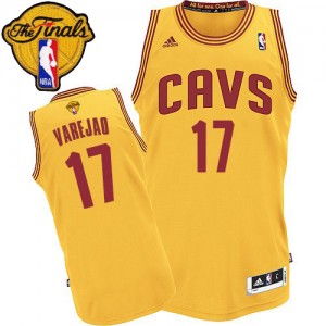 Maillot NBA Cleveland Cavaliers #17 Anderson Varejao Or Adidas Swingman Alternate 2015 The Finals Patch - Homme