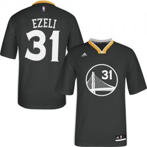Maillot Adidas Noir Alternate Authentic Golden State Warriors - Festus Ezeli #31 - Homme