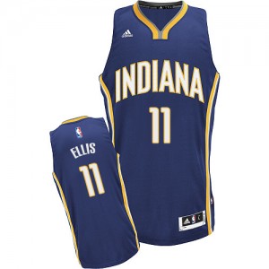 Indiana Pacers #11 Adidas Road Bleu marin Swingman Maillot d'équipe de NBA Braderie - Monta Ellis pour Homme