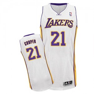 Maillot NBA Blanc Michael Cooper #21 Los Angeles Lakers Alternate Authentic Homme Adidas