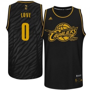 Cleveland Cavaliers #0 Adidas Precious Metals Fashion Noir Authentic Maillot d'équipe de NBA boutique en ligne - Kevin Love pour Homme