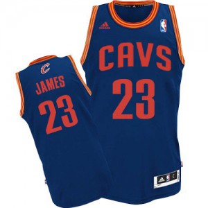 Maillot Authentic Cleveland Cavaliers NBA Revolution 30 Bleu clair - #23 LeBron James - Homme