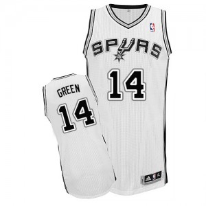 Maillot Authentic San Antonio Spurs NBA Home Blanc - #14 Danny Green - Homme