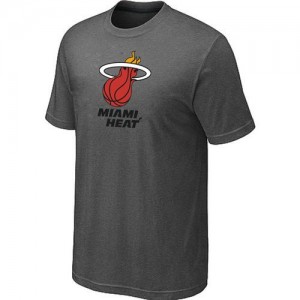 Miami Heat Big & Tall Gris foncé T-Shirts d'équipe de NBA prix d'usine en ligne - pour Homme