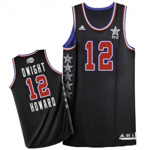 Houston Rockets Dwight Howard #12 2015 All Star Authentic Maillot d'équipe de NBA - Noir pour Homme