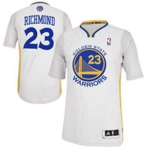 Golden State Warriors #23 Adidas Alternate Blanc Authentic Maillot d'équipe de NBA Magasin d'usine - Mitch Richmond pour Homme