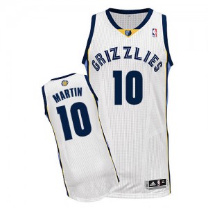 Maillot Authentic Memphis Grizzlies NBA Home Blanc - #10 Jarell Martin - Homme