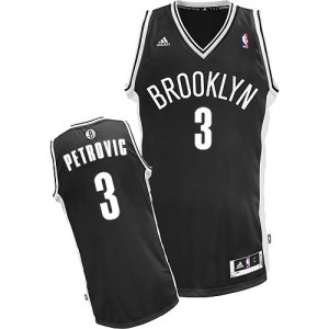 Maillot Swingman Brooklyn Nets NBA Road Noir - #3 Drazen Petrovic - Homme