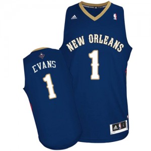 Maillot Swingman New Orleans Pelicans NBA Road Bleu marin - #1 Tyreke Evans - Homme