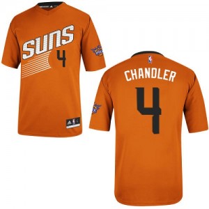 Phoenix Suns #4 Adidas Alternate Orange Swingman Maillot d'équipe de NBA en vente en ligne - Tyson Chandler pour Femme