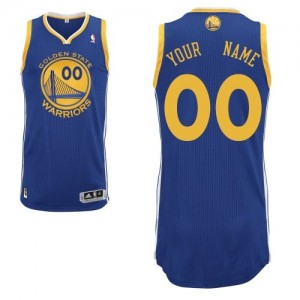 Maillot NBA Golden State Warriors Personnalisé Authentic Bleu royal Adidas Road - Homme